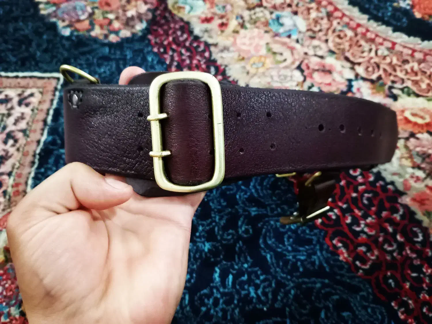 کمربند افسری قدیمی|کلکسیون اشیاء عتیقه|شهرکرد, |دیوار