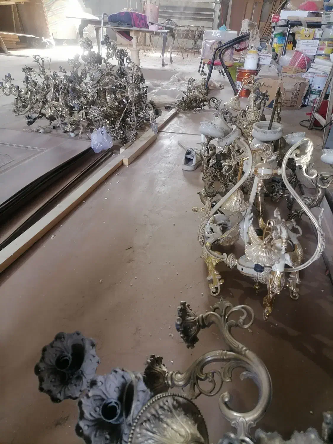 15 عدد لوستر برنزی|لوستر و چراغ آویز|تبریز, |دیوار