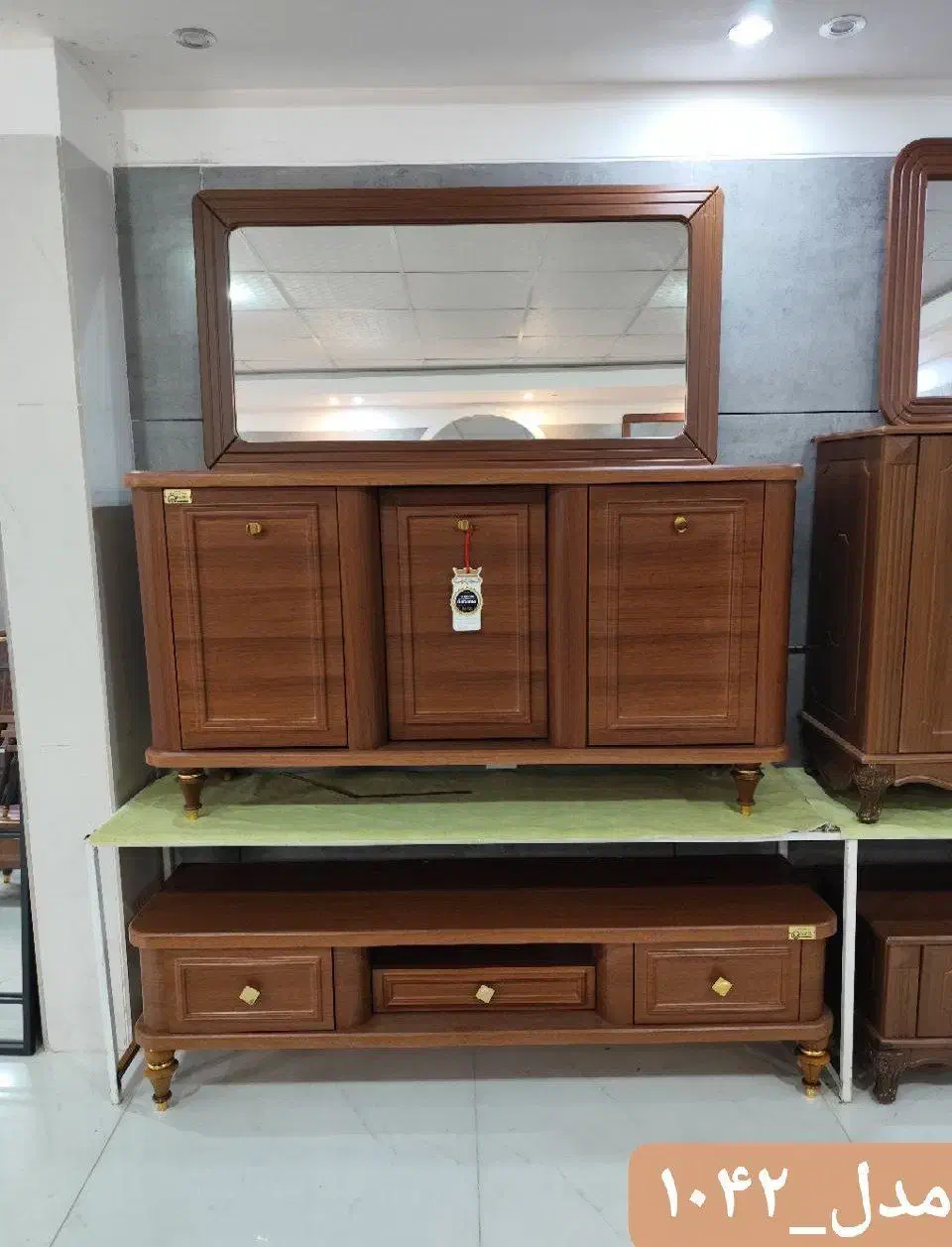 آیینه و کنسول-میز تی وی،نقد+اقساط،کد۱۰۲۰|بوفه، ویترین، کنسول|همدان, |دیوار