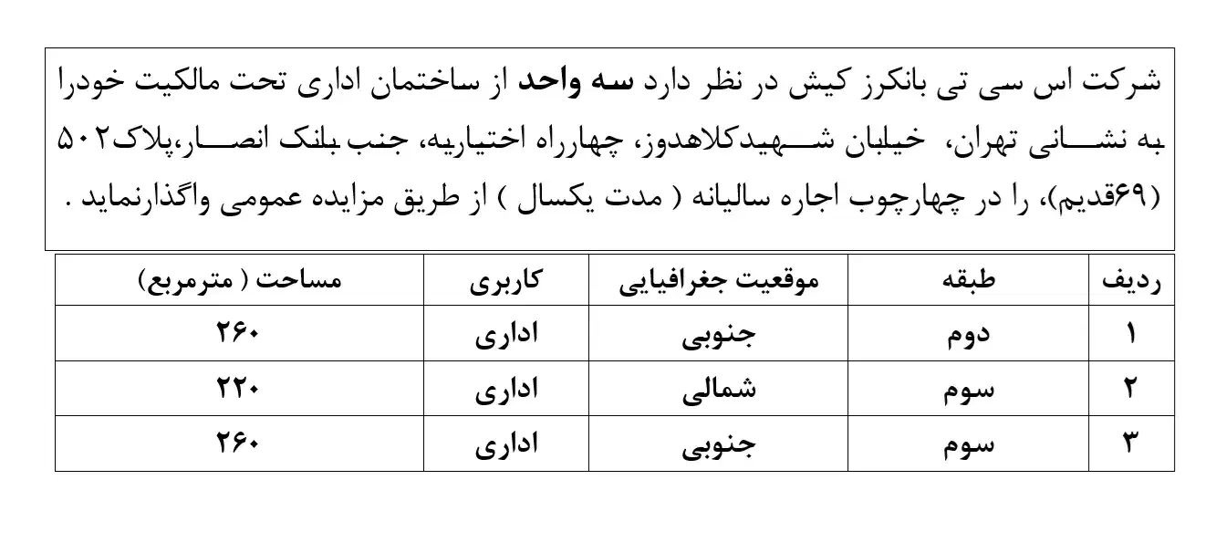 اجاره واحد اداری در خ شهیدکلاهدوز،چهارراه اختیاریه|اجارهٔ دفتر کار، اتاق اداری، مطب|تهران, اختیاریه|دیوار