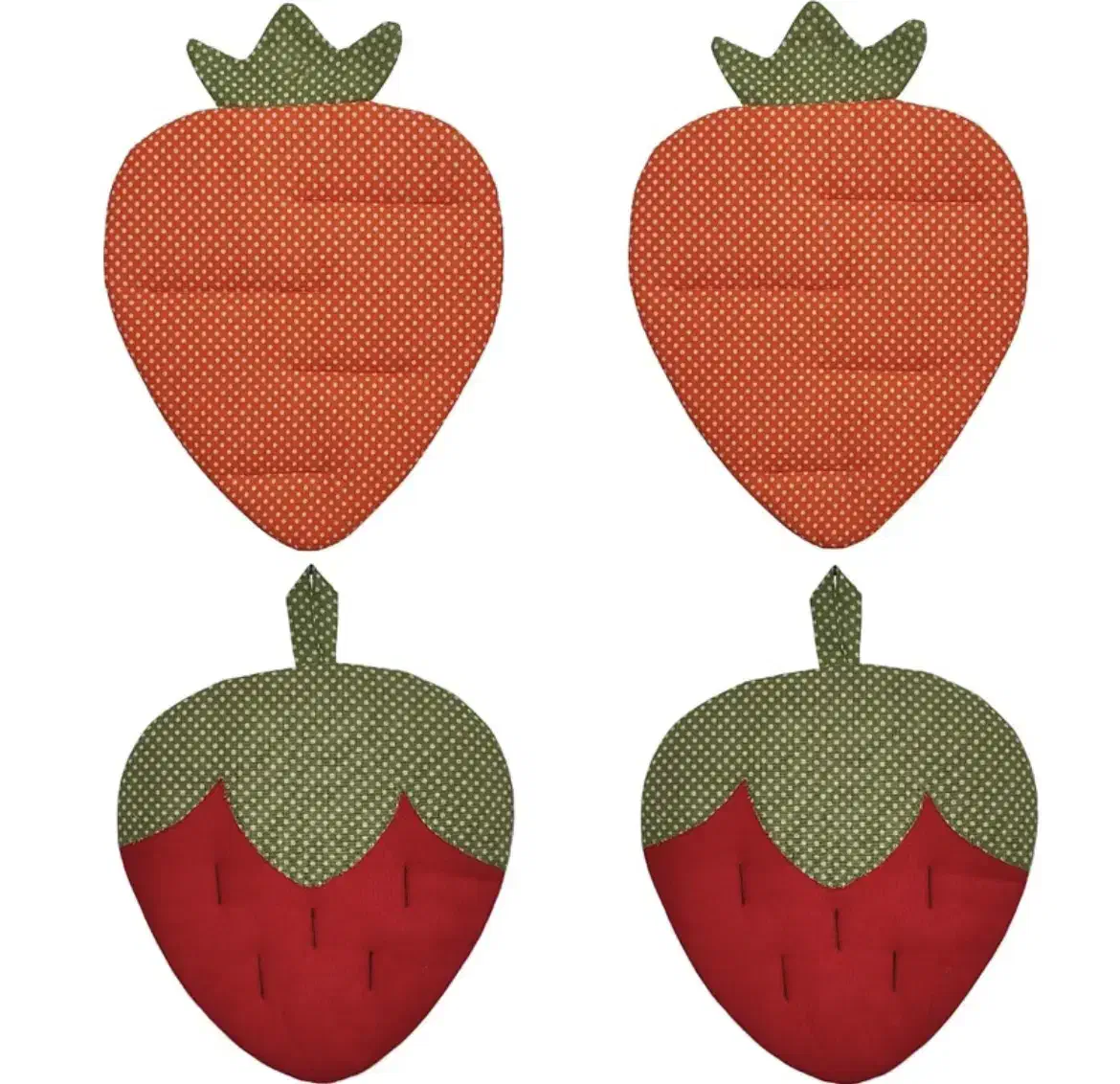 دستگیره آشپزخانه طرح هویچ و طرح توت فرنگی|سفره، حوله، دستمال آشپزخانه|گرگان, |دیوار