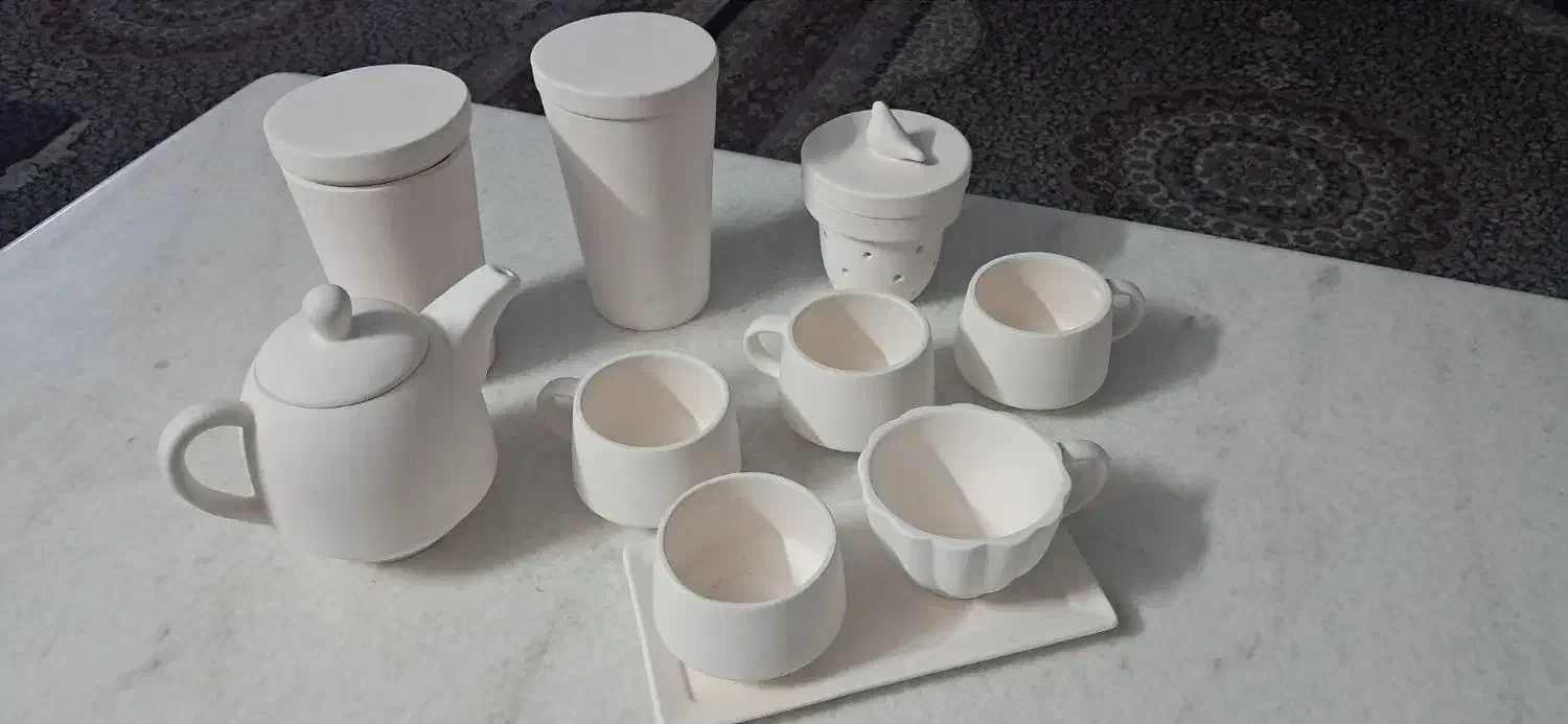 سرویس چایخوری سفالی|صنایع دستی و سایر لوازم تزئینی|ری, شهرک نظامی|دیوار