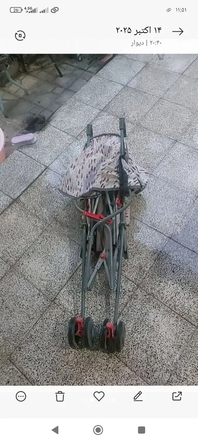 کالسکه عصایی سالم و تمیز|کالسکه و لوازم جانبی|دماوند, دماوند|دیوار