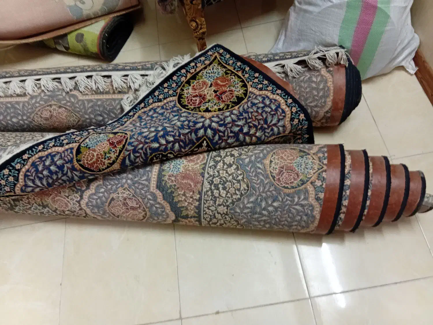 دو عدد قالی 12 متری خاطره کاشان درجه یک 700 شانه|فرش|مشهد, فلسطین|دیوار