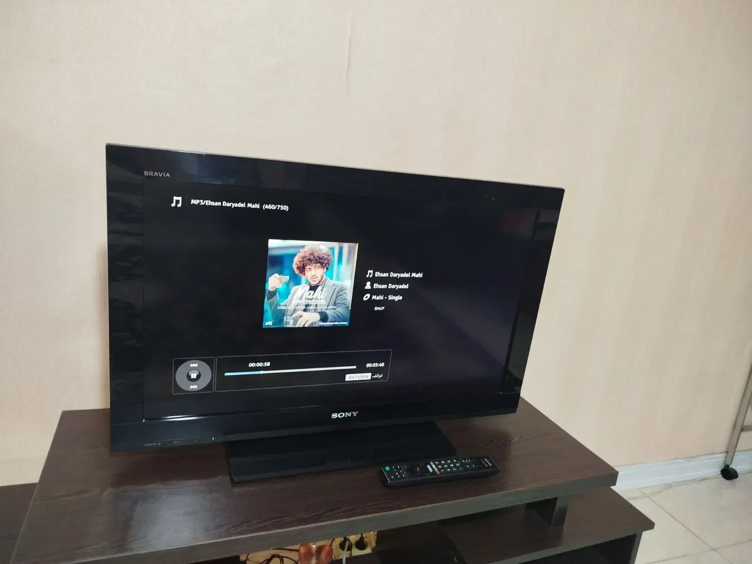 تلویزیون سونی اصل با میز همراه|تلویزیون و پروژکتور|کرمانشاه, |دیوار