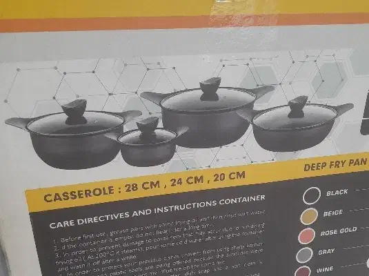 قابلمه ۸تکه تفلون مارک ام کی|ظروف پختوپز|پاکدشت, پاکدشت (مامازند)|دیوار