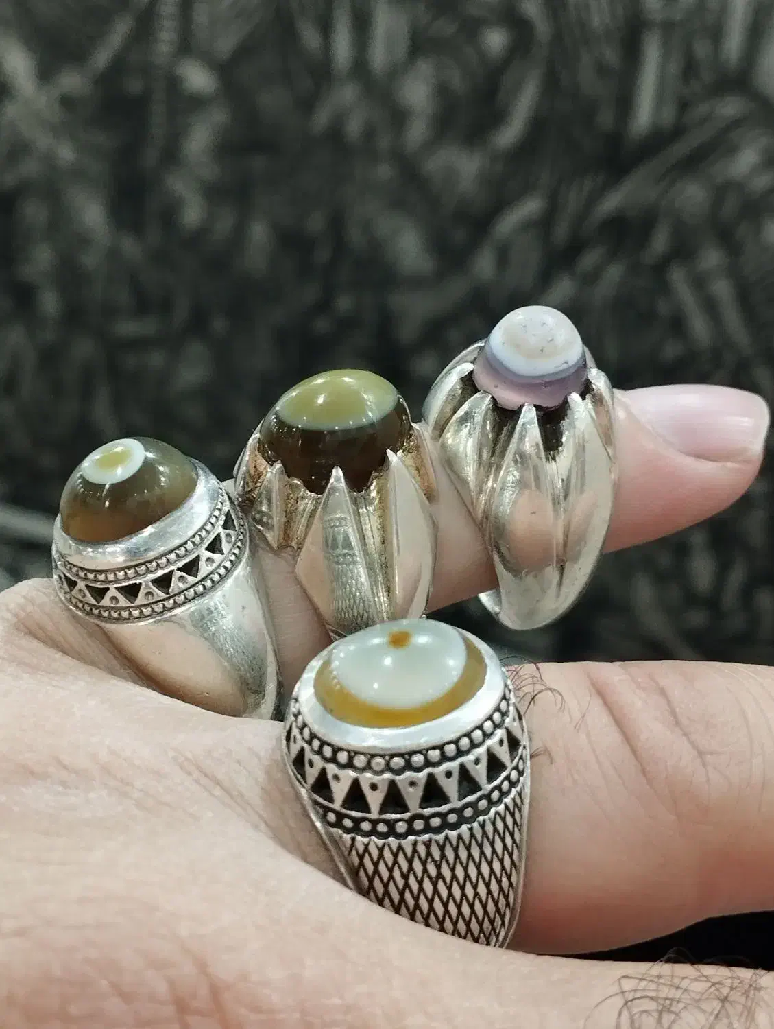 چهار عدد باباقوری کهنه کلکسیونی|کلکسیون اشیاء عتیقه|فارسان, |دیوار