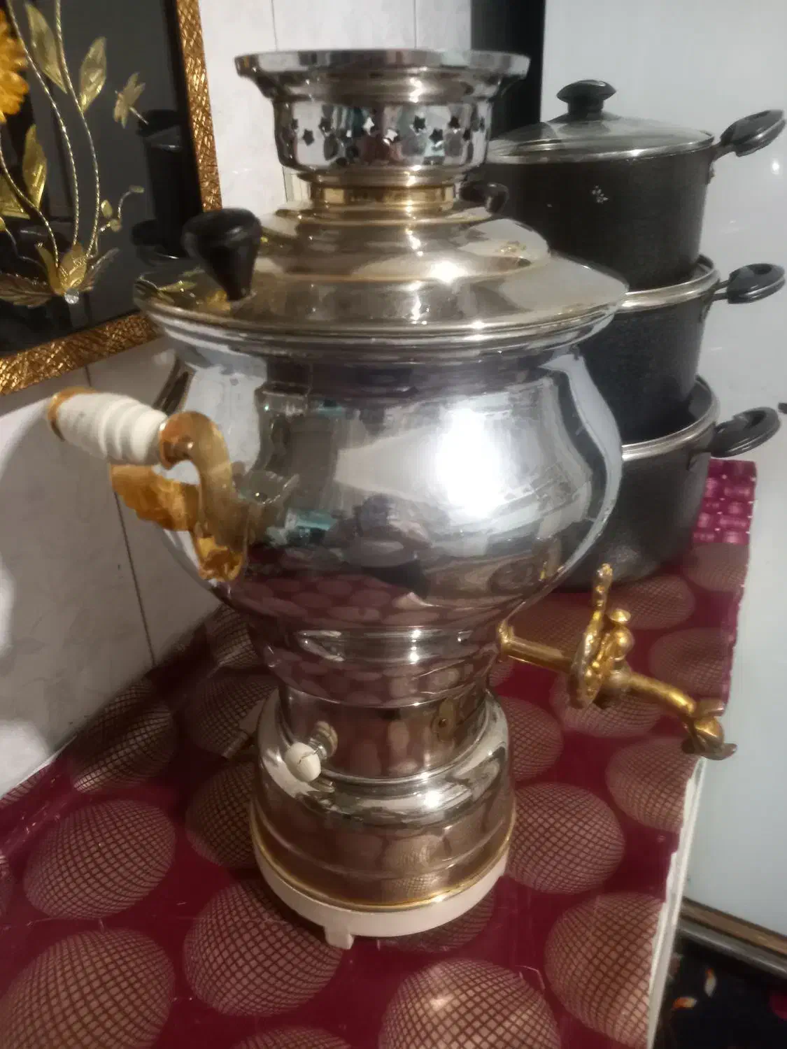 سماور گاز سوز|سماور، چای‌ساز، قهوه‌ساز|قم, یزدان‌شهر|دیوار
