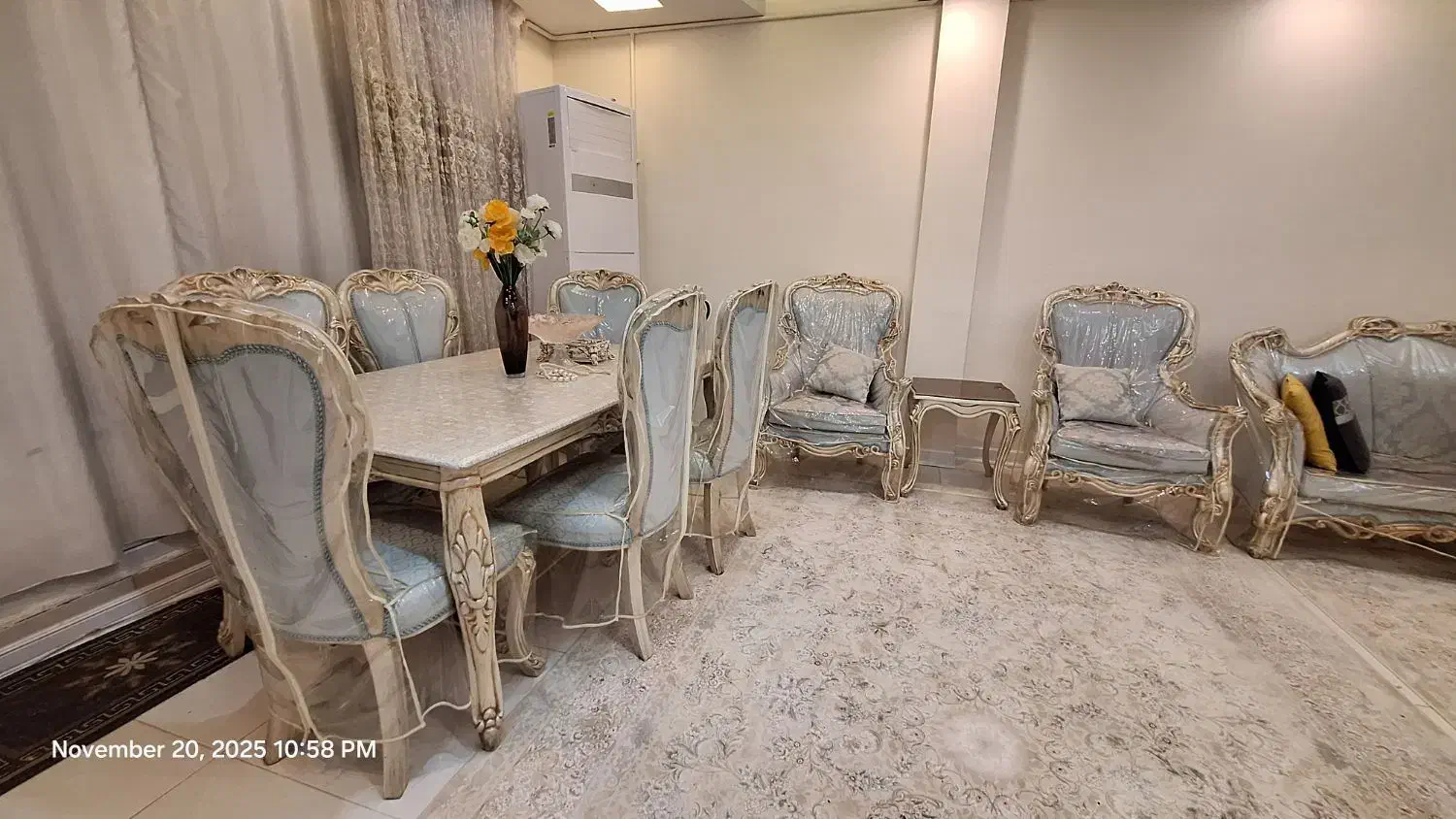 مبل ۷ نفره و نهار خوری ۶ نفره|مبلمان خانگی و میز عسلی|اهواز, کیان اباد|دیوار