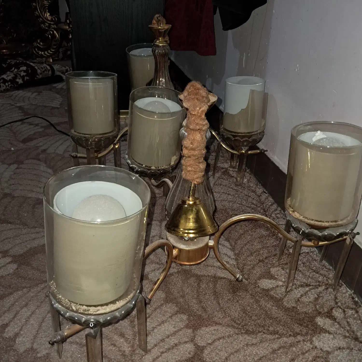 لوستر سه شاخه مدرن|لوستر و چراغ آویز|کرج, حصارک پایین|دیوار