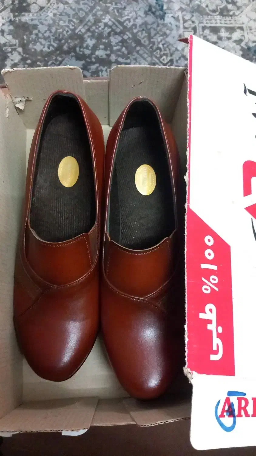 کفش تبی چرم  نونو|کیف، کفش، کمربند|قم, سرحوض|دیوار