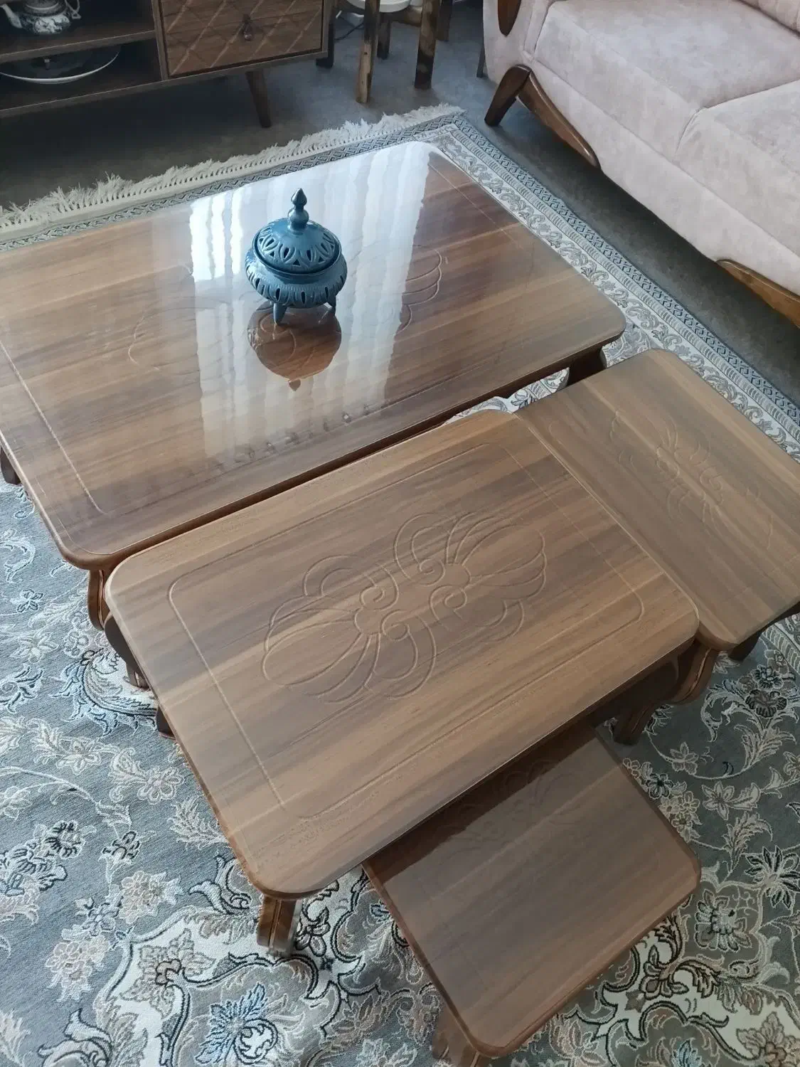 میز جلو مبلی|مبلمان خانگی و میز عسلی|شاهین‌شهر, بوستان حافظ|دیوار