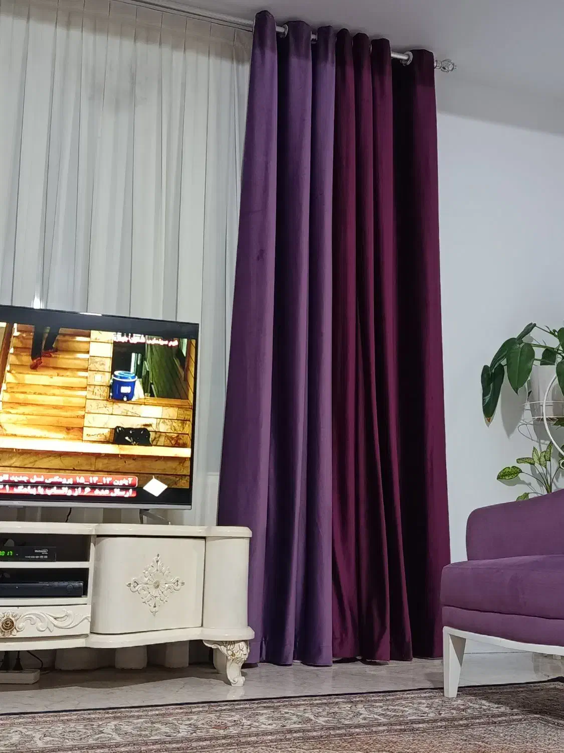 پرده مخمل|پرده، رانر، رومیزی|محمدشهر, سیدآباد|دیوار