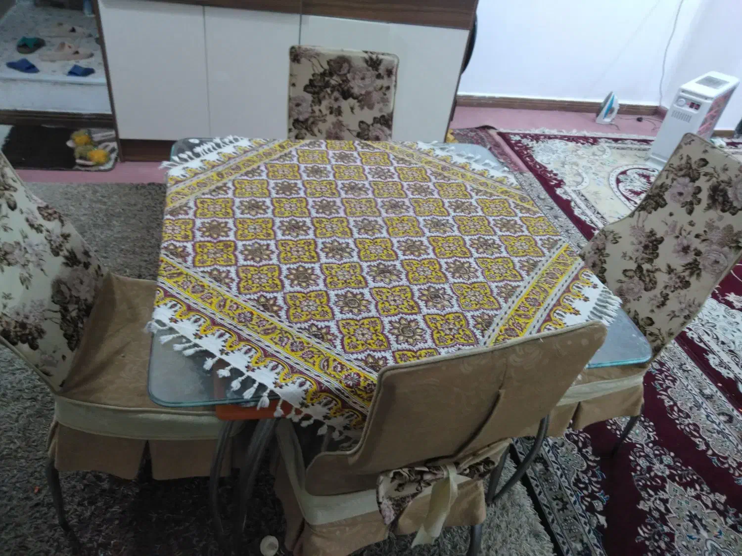 میز ناهار خوری|میز و صندلی غذاخوری|شوشتر, |دیوار