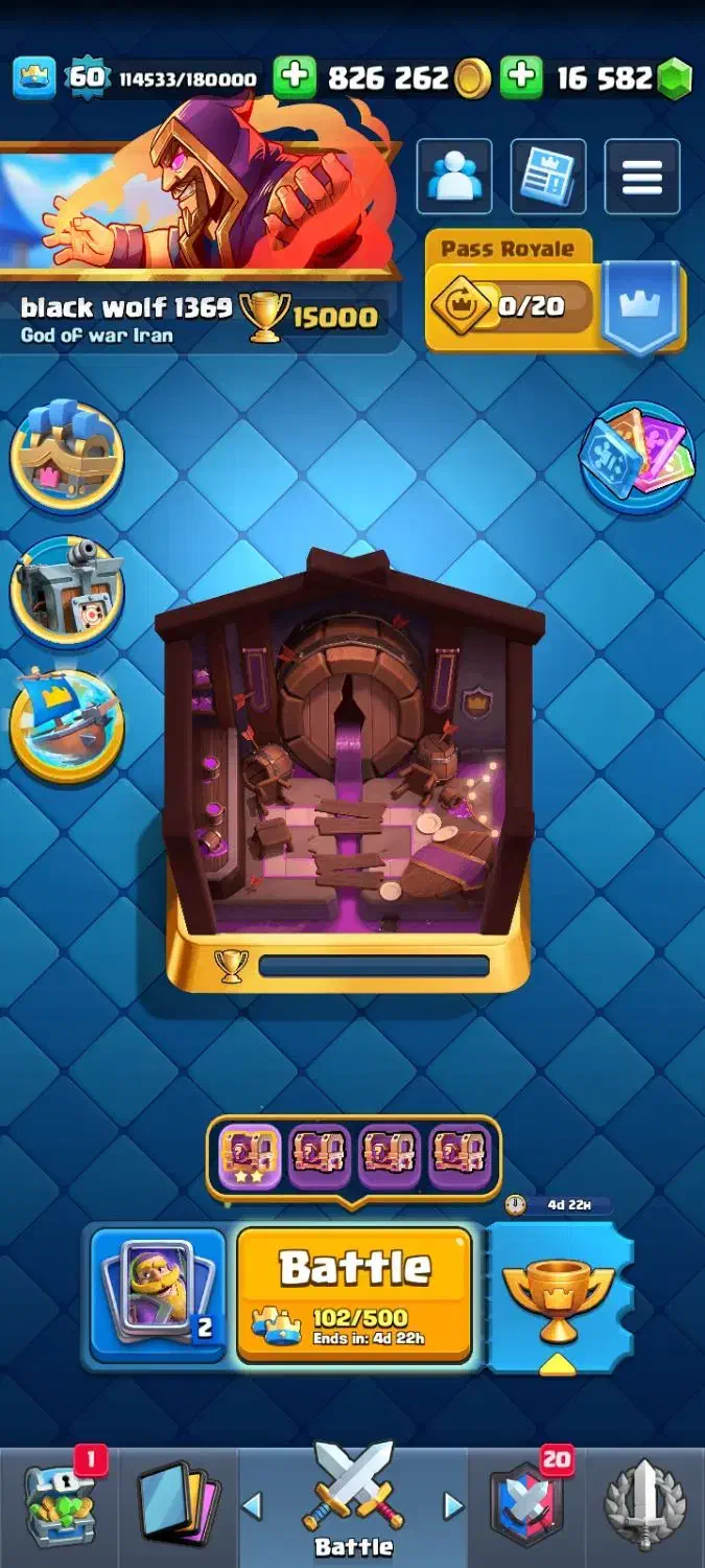 کلش رویال level60|کنسول، بازی ویدئویی و آنلاین|تهران, پونک|دیوار