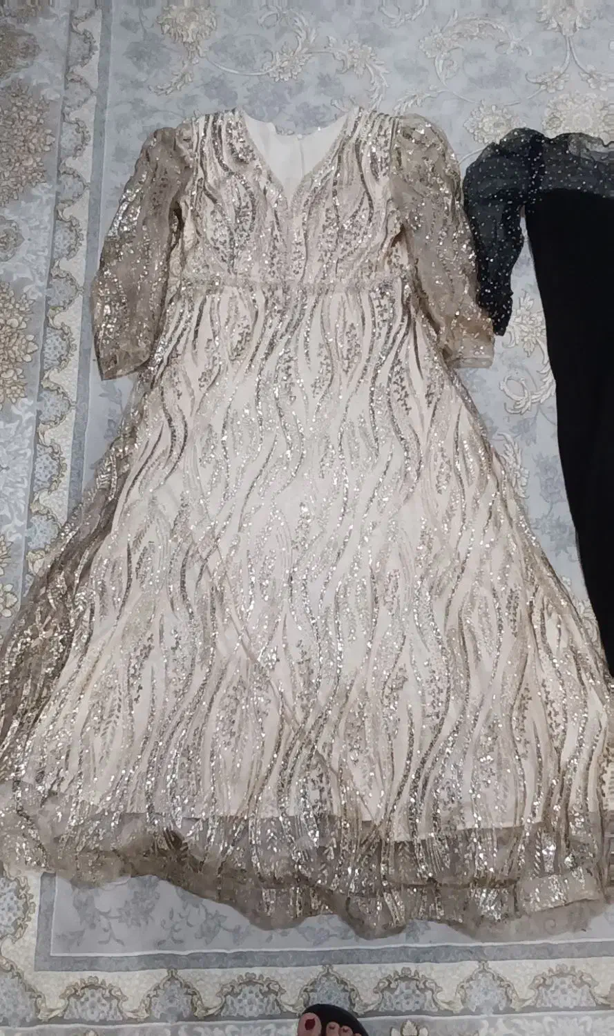 لباس مجلسی زنانه نباتی مناسب سایز ۴۶ تا ۴۸|لباس|نظرآباد, رسالت|دیوار