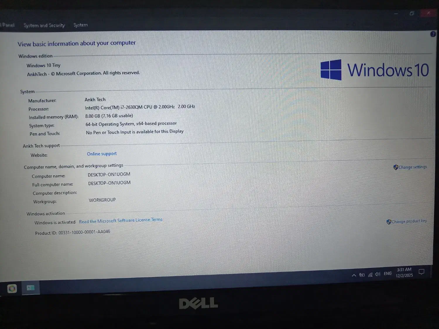 لپتاپ DELL N5110 I7|رایانه همراه|سرپل ذهاب, |دیوار