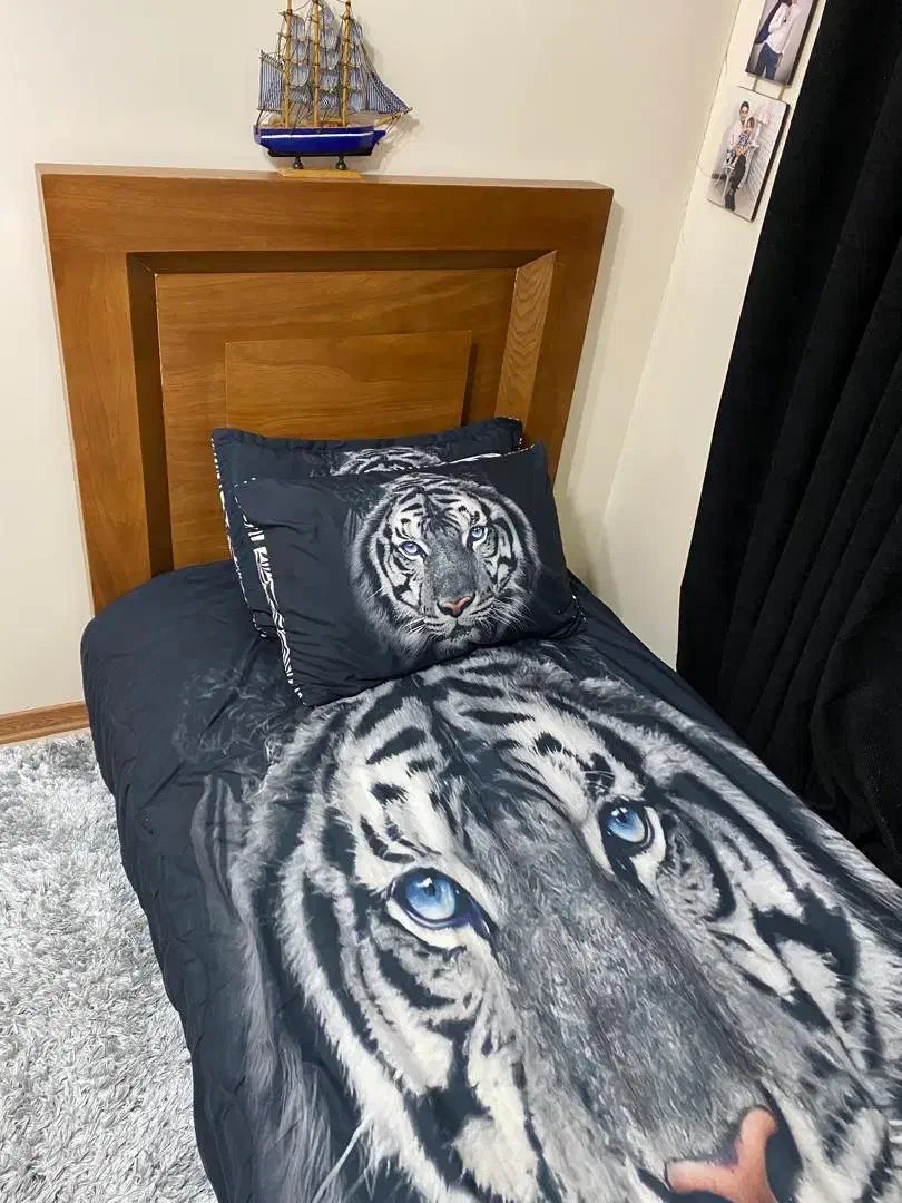 تخت یکنفره با جک قوی و بدنه چوبی ضخیم|تخت و سرویس خواب|تهران, امیریه|دیوار