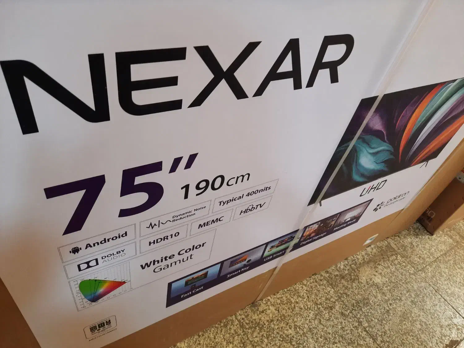 فروش ویژه ۷۵ اینچ نکسار گلدیران فورکی اسمارت|تلویزیون و پروژکتور|فردیس, خیام شرقی|دیوار