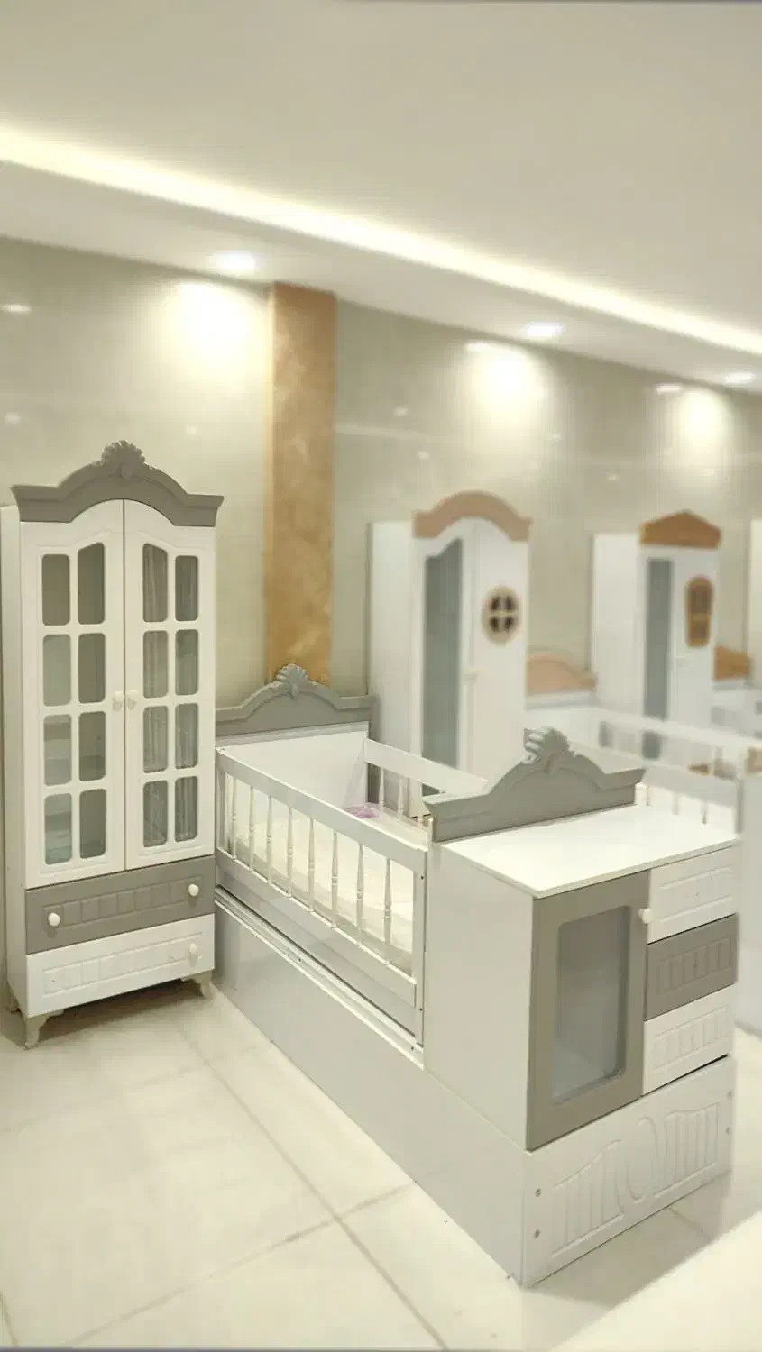 تخت و کمد نوزاد نوجوان اقتصادی سیسمونی فسقلی|اسباب و اثاث بچه|مشهد, توس (بلوار توس)|دیوار