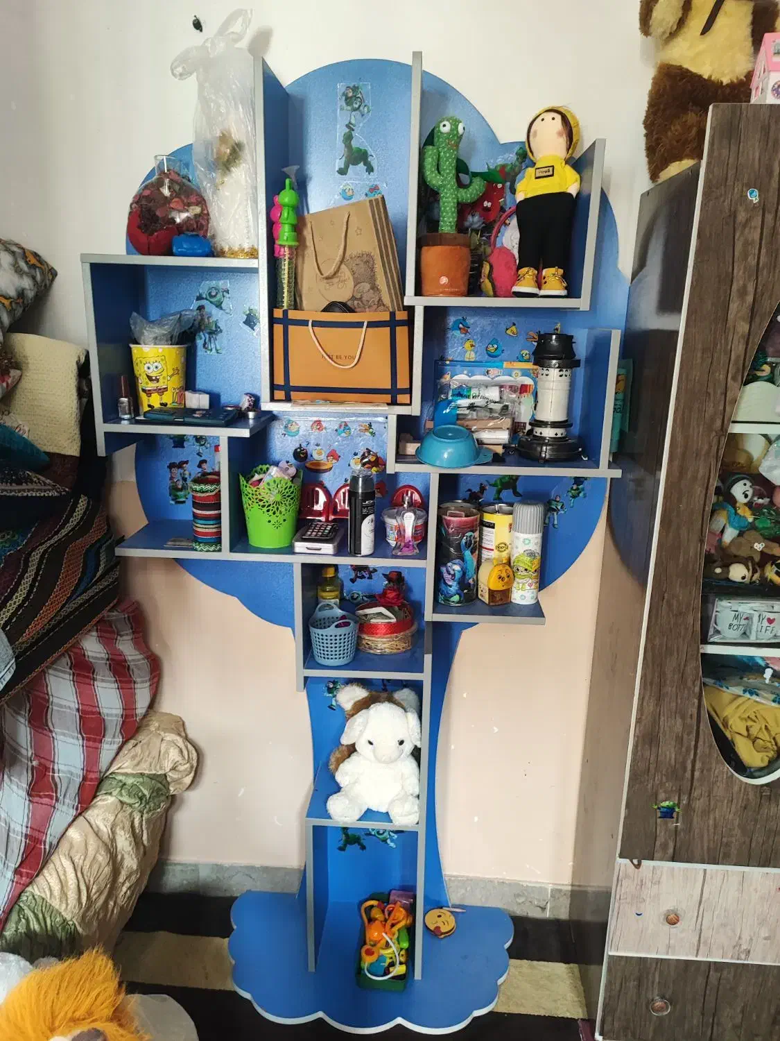 کتابخانه|کتابخانه، شلف، قفسه‌های دیواری|مرودشت, محمد آباد|دیوار