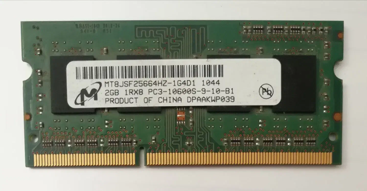 رم DDR3 لپ تاپ PC3-10600S دو گیگ|قطعات و لوازم جانبی رایانه|شیراز, فاضل|دیوار