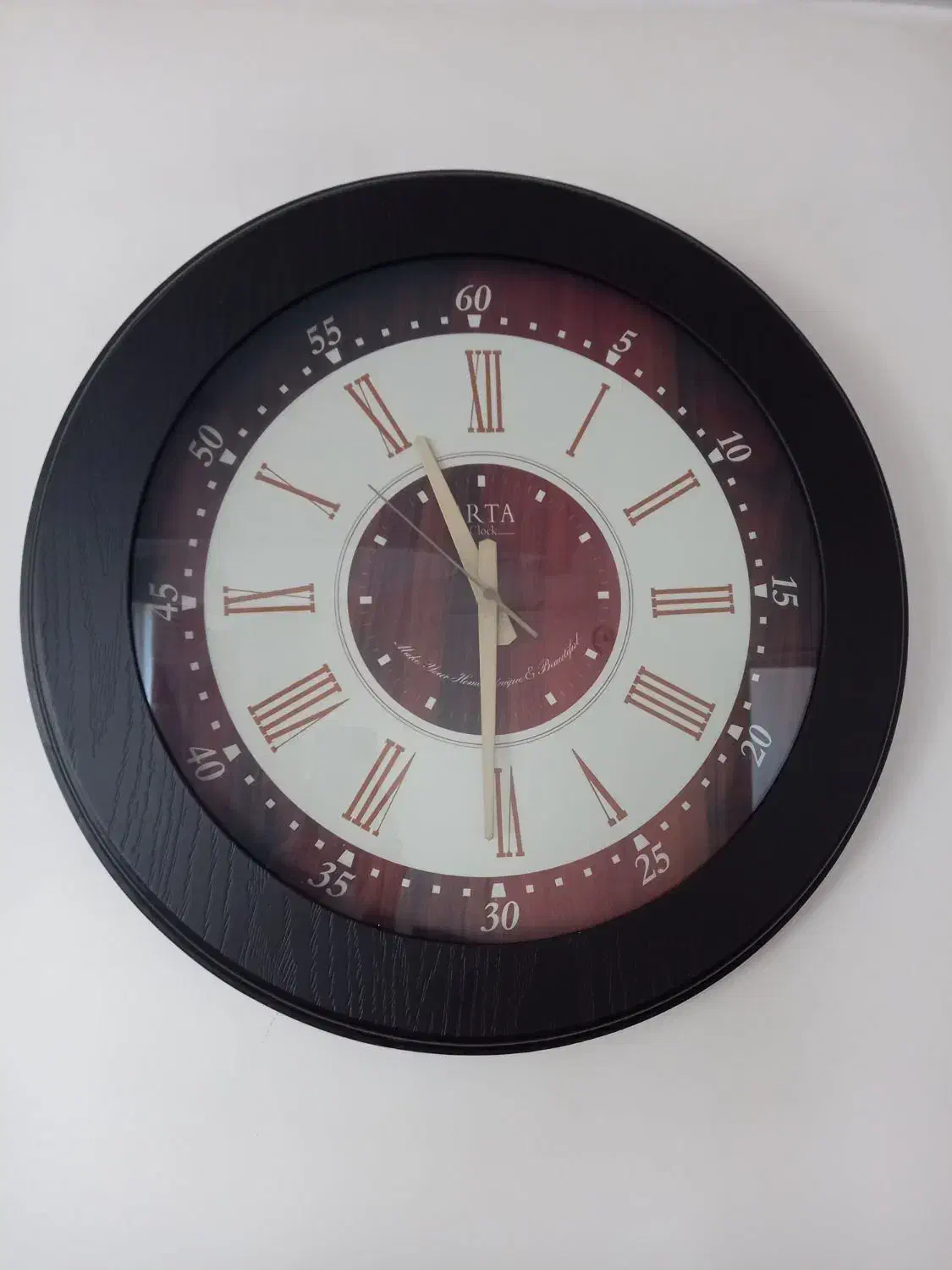ساعت دیواری چوبی گرد برند آرتا، قطر ۵۵|ساعت دیواری و تزئینی|تهران, کیانشهر|دیوار