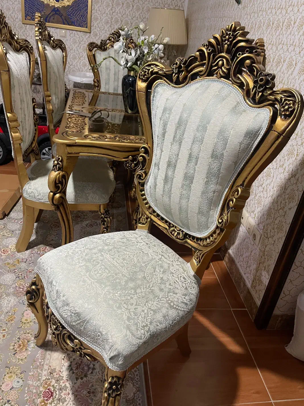 میز غذا خوری ۶ نفره|میز و صندلی غذاخوری|اردبیل, |دیوار