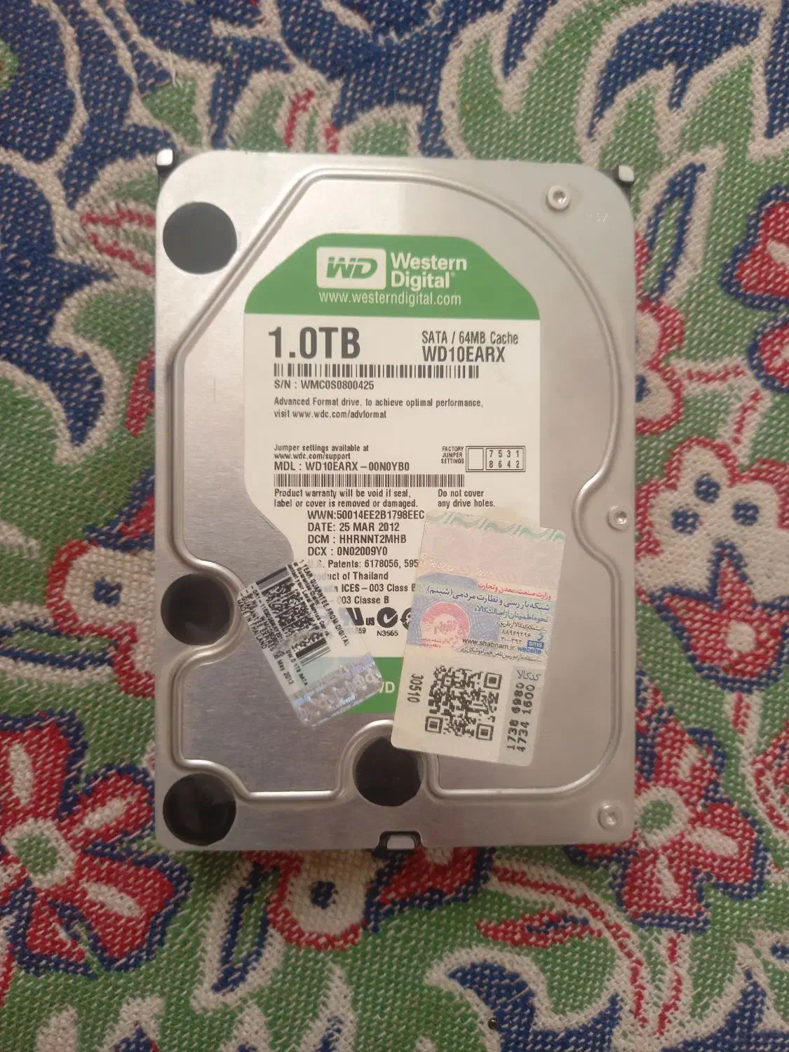 هارد اصلی وسترن سبز|قطعات و لوازم جانبی رایانه|کرمانشاه, |دیوار