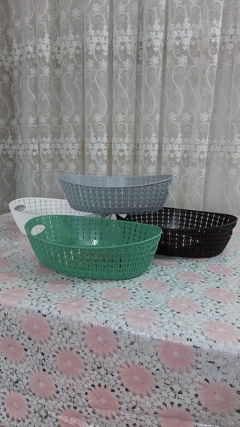 سبد بیضی بافت دار|ظروف نگهدارنده، پلاستیکی، یک‌بارمصرف|ساری, |دیوار