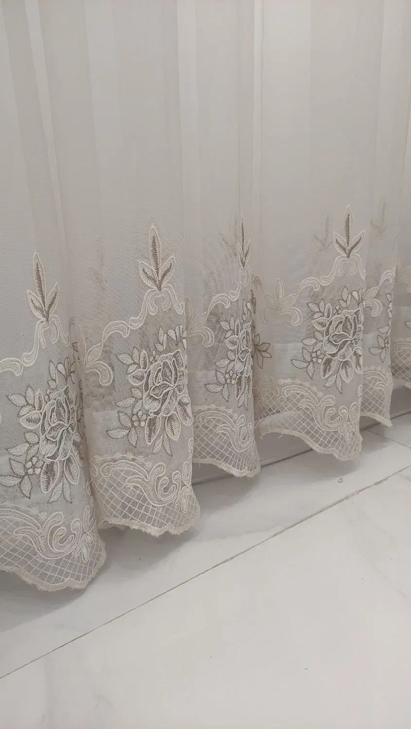 حراج پرده حریر نقش برجسته آماده نصب|پرده، رانر، رومیزی|تالش, هشتپر|دیوار