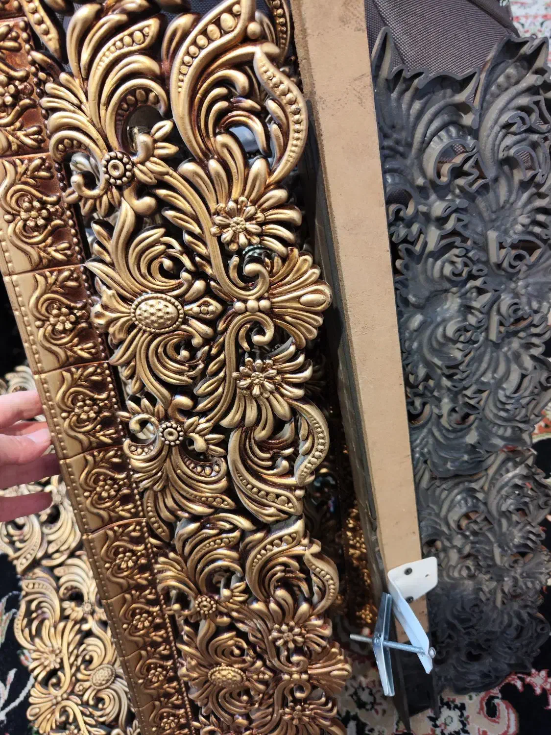 کتیبه چوبی|پرده، رانر، رومیزی|ملایر, |دیوار