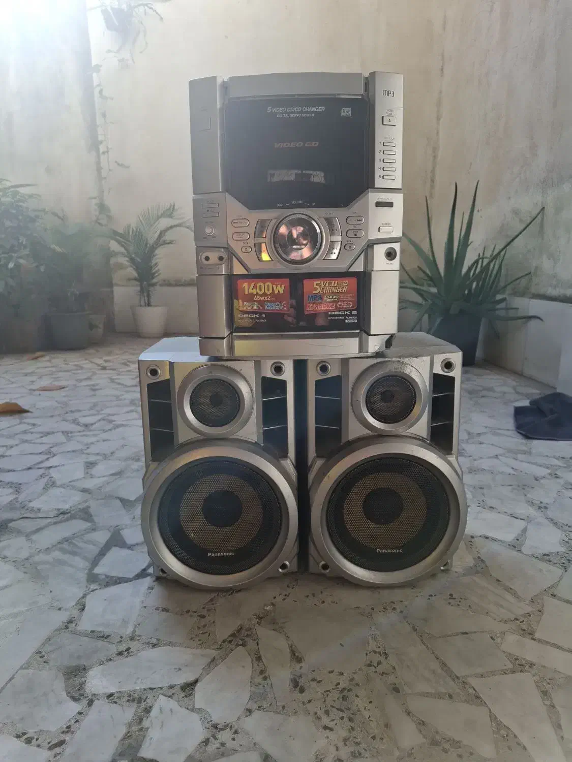 ضبط و اسپیکر پاناسونیک  قدیمی نوستالژی|سیستم صوتی خانگی|رشت, آزادگان|دیوار