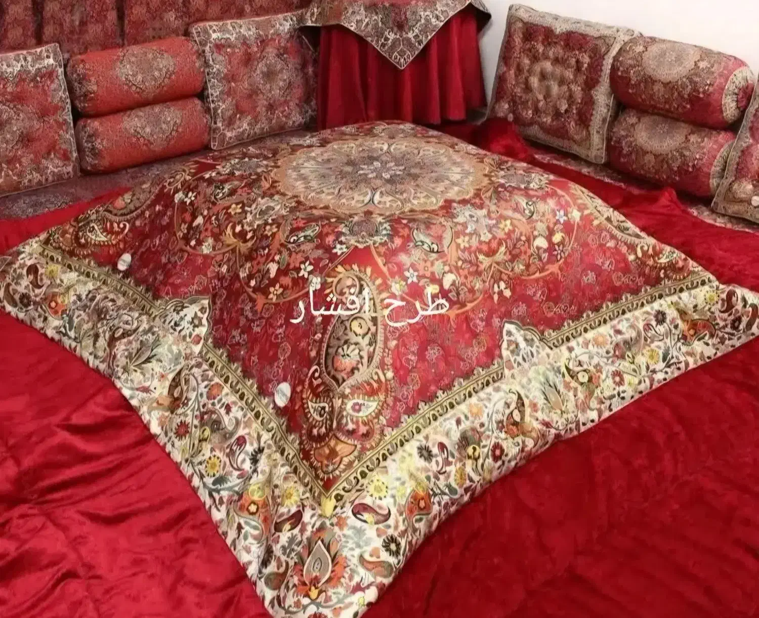 لحاف کرسی بوفالو 3.5×3.5 متر با لوازم کامل سفارشی|رختخواب، بالش، پتو|تهران, شهید رجایی|دیوار