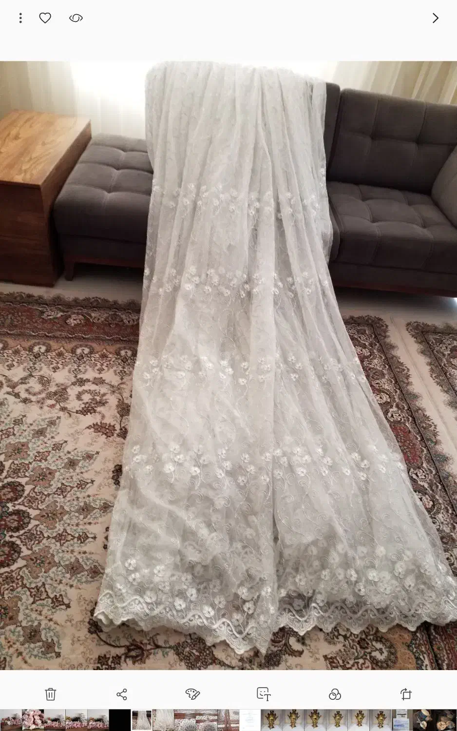 پرده با قابش در حد نو|پرده، رانر، رومیزی|قم, کلهری|دیوار