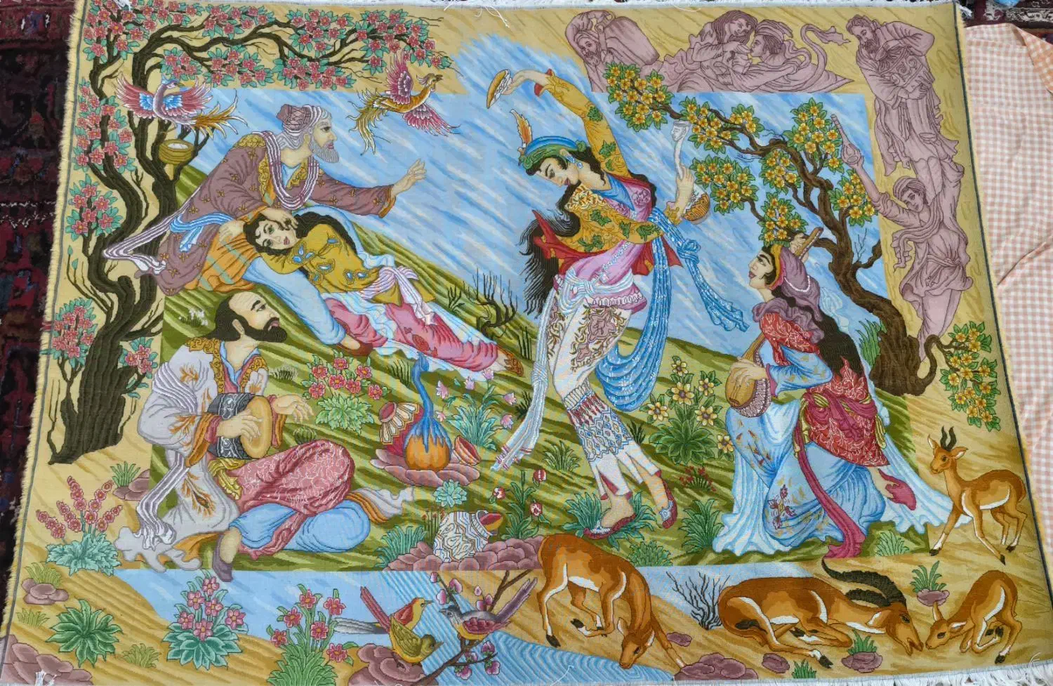 تابلوفرش خیام خالچا به اندازه ۱/۵×۲|تابلو فرش|تبریز, |دیوار