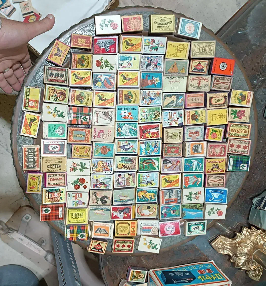 کبریت چوبی قدیمی خارجی و ایرانی|کلکسیون و سرگرمی|آمل, |دیوار