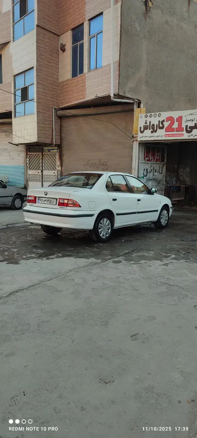 سمند LX 89 دوگانه فابریک سفید|خودرو سواری و وانت|کرمانشاه, |دیوار