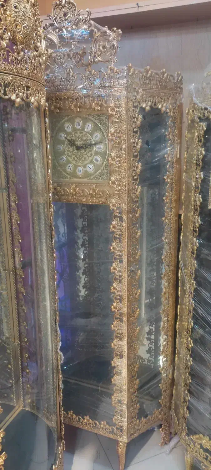 گنجه و اینه شعمدون طرح برنج رنگ ثابت|بوفه، ویترین، کنسول|مشهد, طبرسی شمالی|دیوار