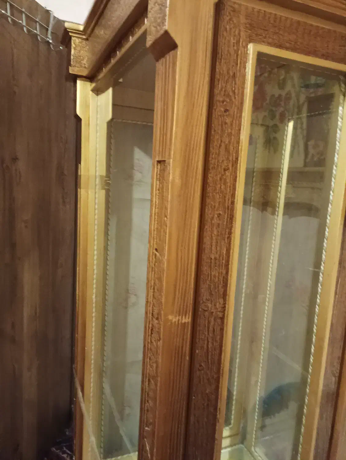 کمد ویترینی باچوب بسیار باکیفیت|بوفه، ویترین، کنسول|دلیجان, |دیوار