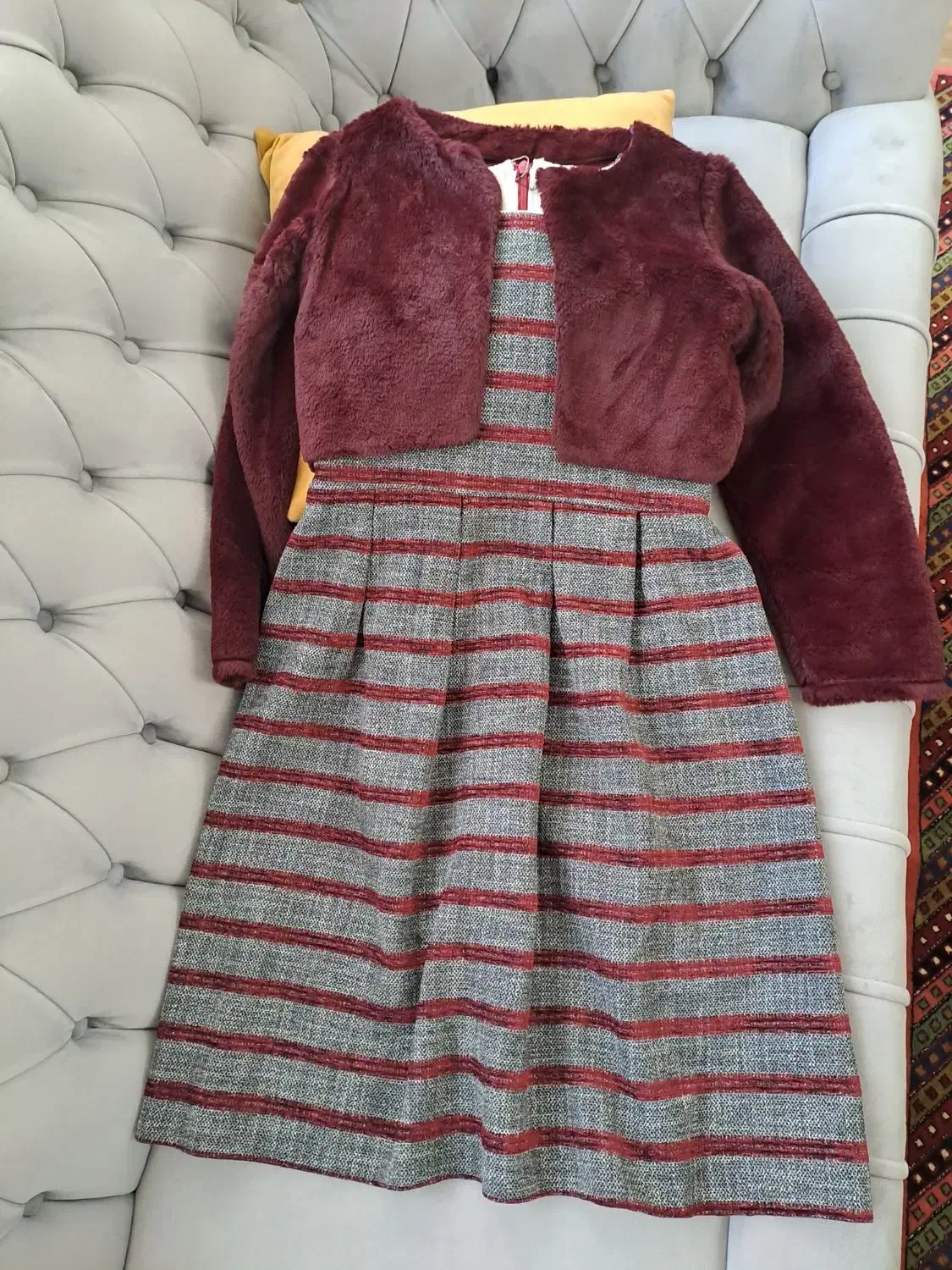 پیراهن دخترانه شیک پاییزی ، ۸تا ۱۰ سال|کفش و لباس بچه|کرج, عظیمیه|دیوار