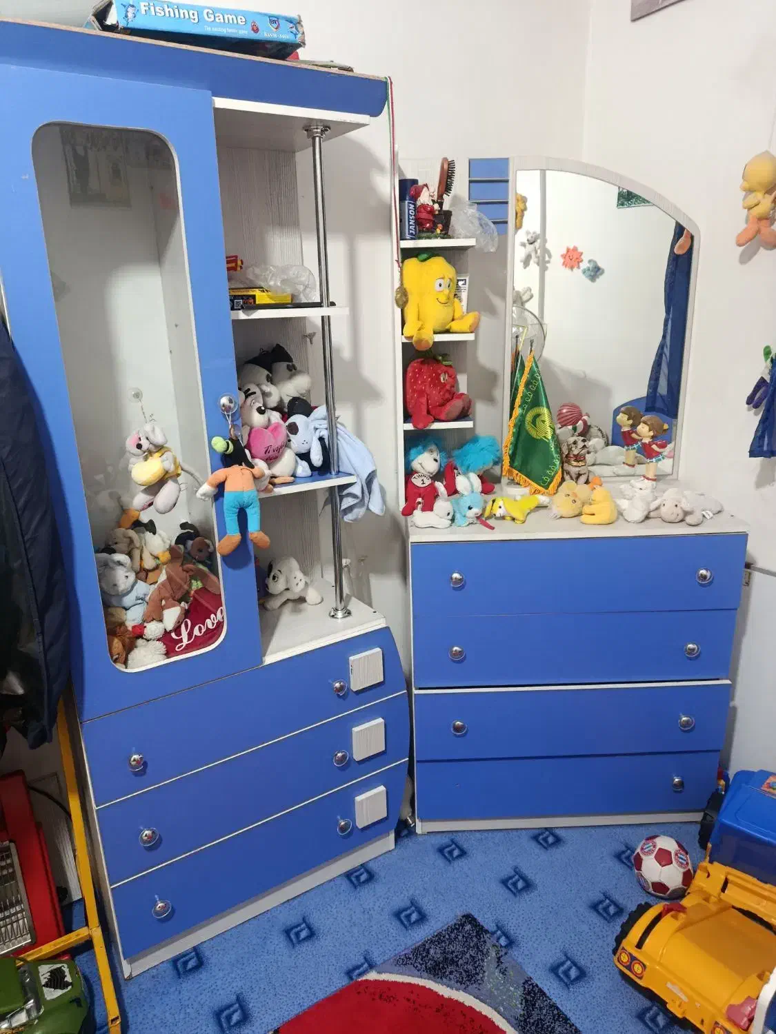 فرش کودک و تخت و کمد|تخت و سرویس خواب|زاهدان, |دیوار