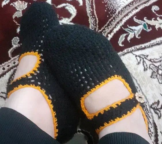 پاپوش بافتنی زنانه|لباس|نسیم‌شهر, |دیوار