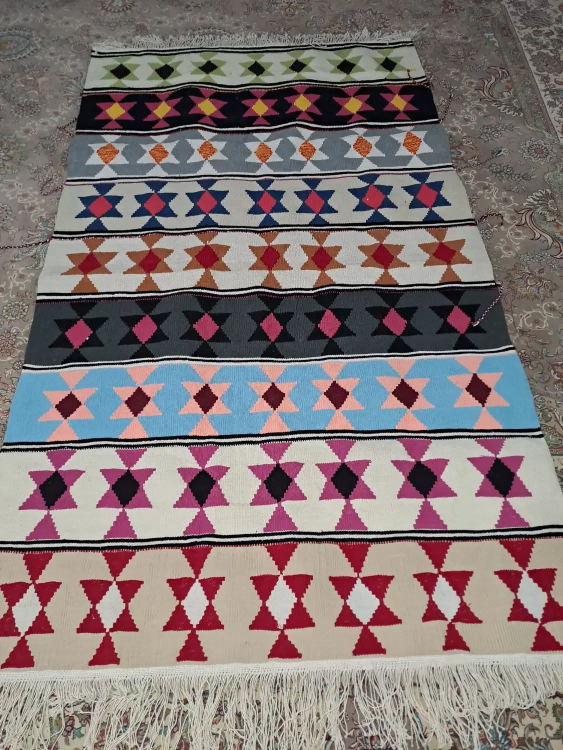 گلیم فرش دستباف|گلیم، جاجیم، گبه|بدره, |دیوار