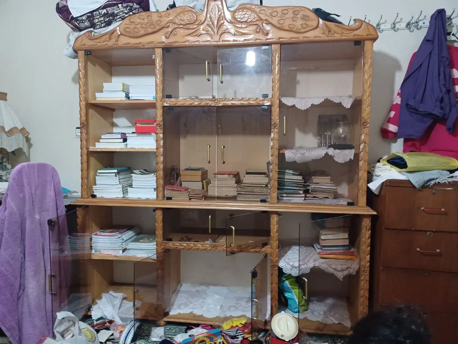 چند کاره چوبی|کتابخانه، شلف، قفسههای دیواری|بابل, |دیوار