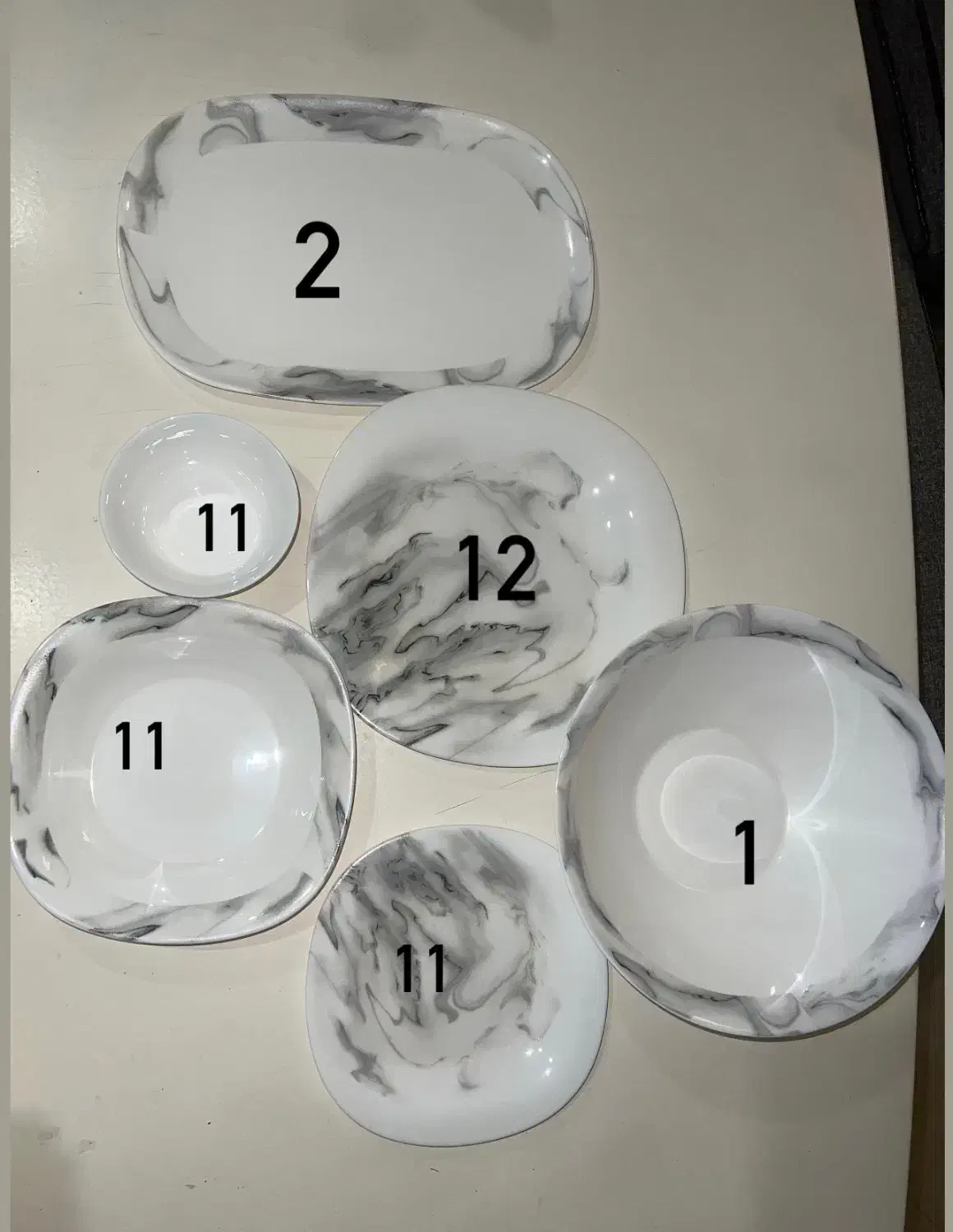 سرویس ظروف آرکوپال louminac کاملا سالم|ظروف سرو و پذیرایی|تهران, الهیه|دیوار