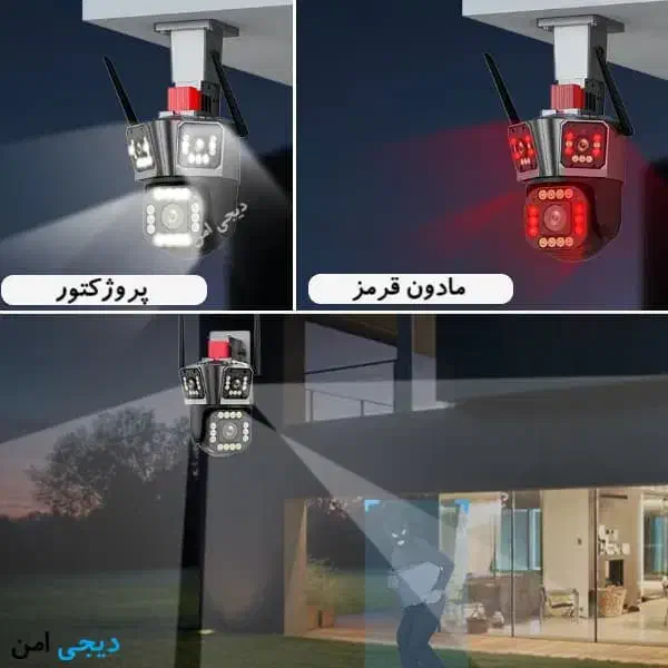 دوربین بیسیم سه لنز 5 مگاپیکسل فول|دوربین مداربسته|مرند, |دیوار