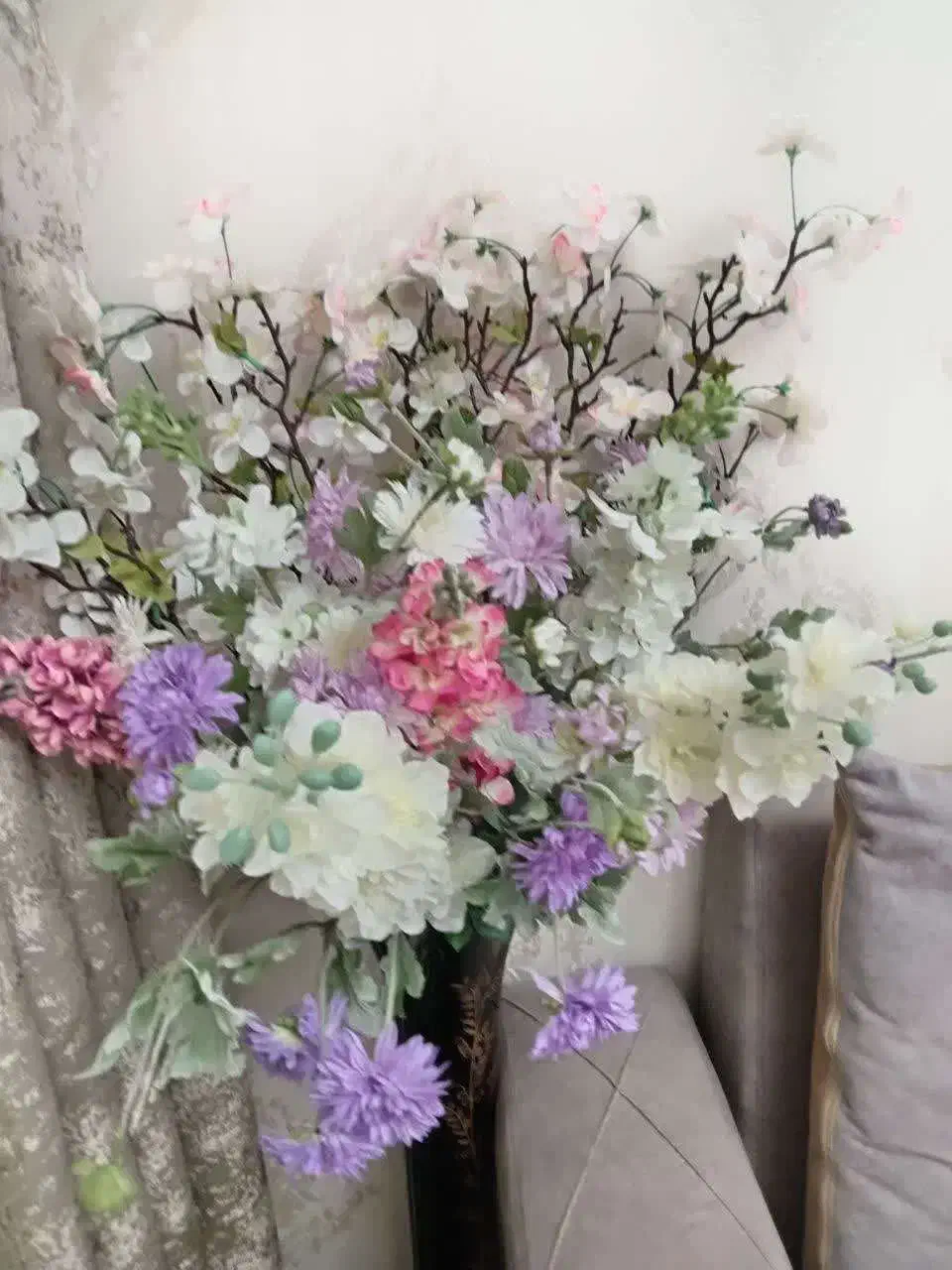 گلدان با گل خارجی|گل مصنوعی|کرمانشاه, |دیوار