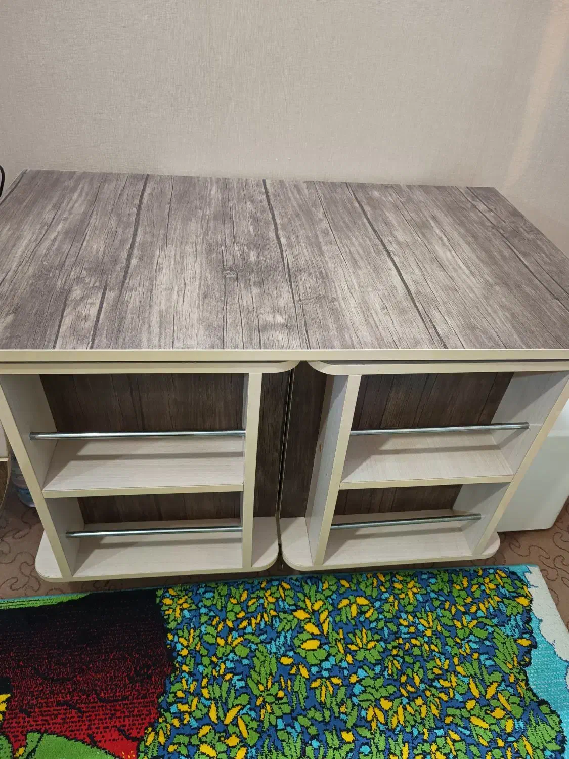 سرویس خواب کودک و نوجوان تمیز 3تکه همراه با تشک|تخت و سرویس خواب|کرج, باغستان|دیوار