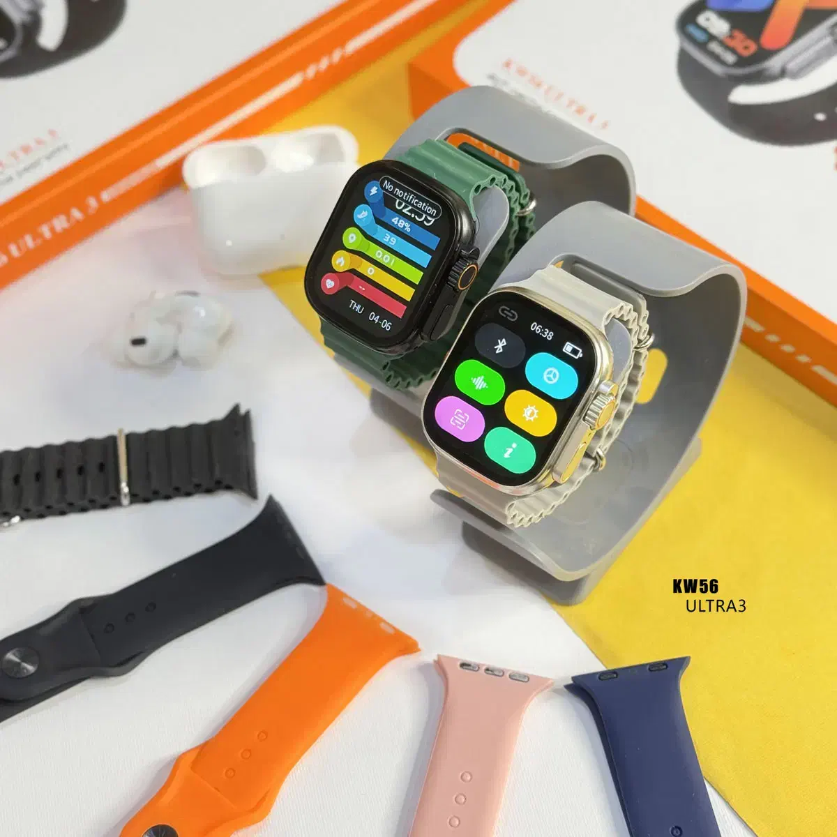 ساعت هوشمند KW56 ULTRA3 با 7 بند و ایرپاد هدیه|ساعت|بیرجند, |دیوار